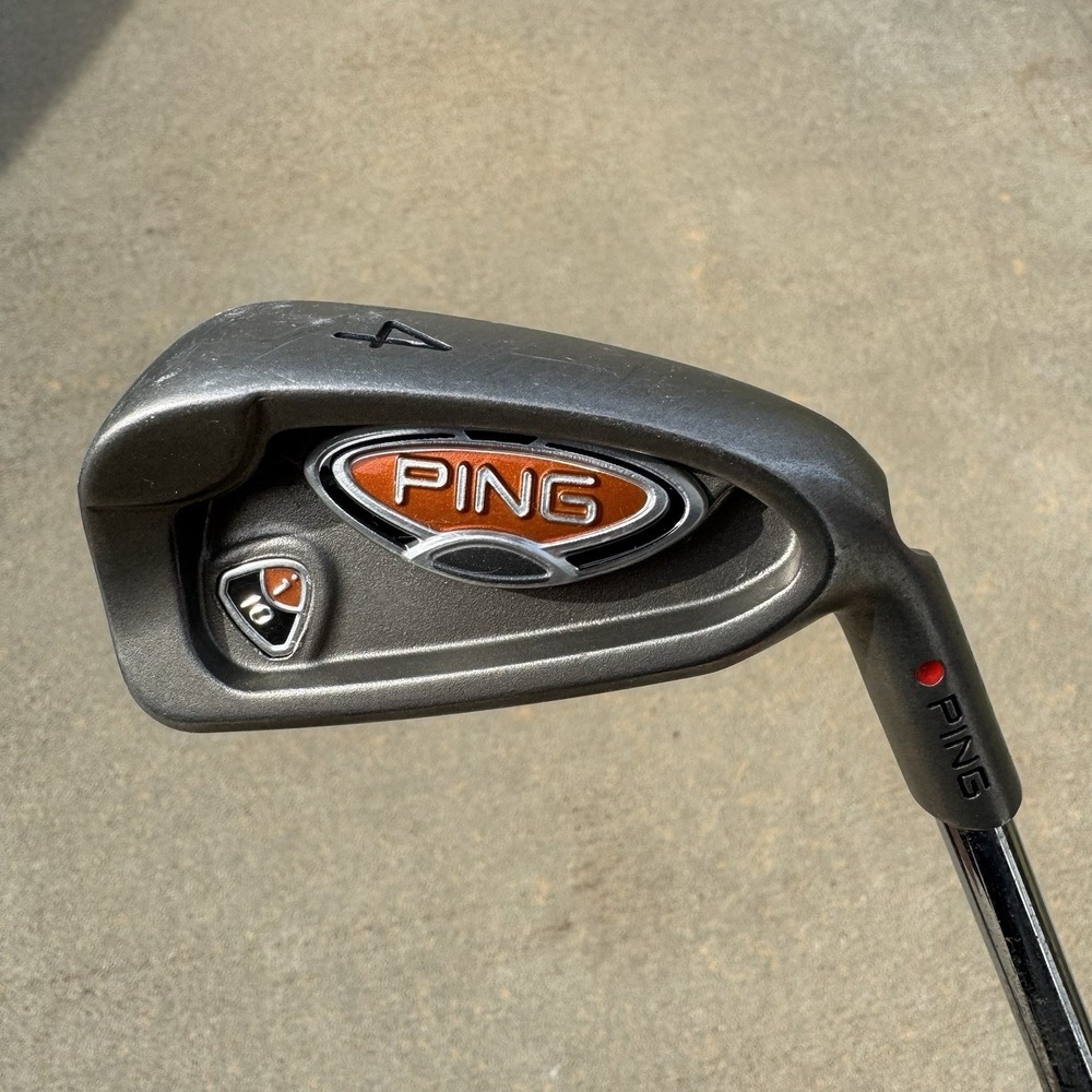Ping i10 #4 Iron‎ Red Dot Ping Stiff AWT Flex Steel Shaft 39.5 Inches Long RH